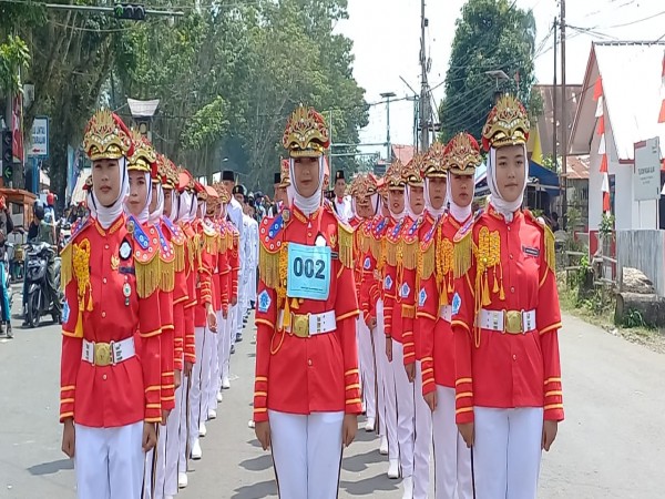 Perlombaan gerak jalan antar smk sekota pagaralam