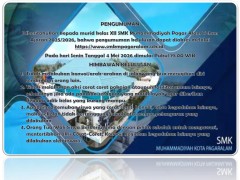 Pemberitahuan Kelulusan Murid kelas XII TA 2025/2026