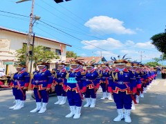 PLETON 1 PUTRI NO URUT 18.  SMK MUHAMMADIYAH PAGARALAM IKUT BERPARTISIPASI MEMERIAHKAN LOMBA BARIS DLAM RANGKA HUT RI KE-79