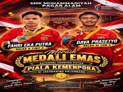 Prestasi membanggakan kembali diraih oleh Siswa SMK Muhammadiyah Pagar Alam